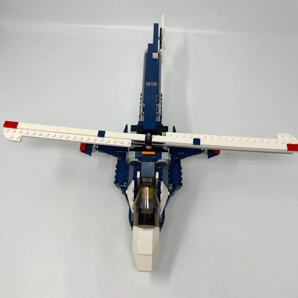 LEGO Creator Set Blue Power Jet Built As Helicopter 31039 3-in-1 Incomplete